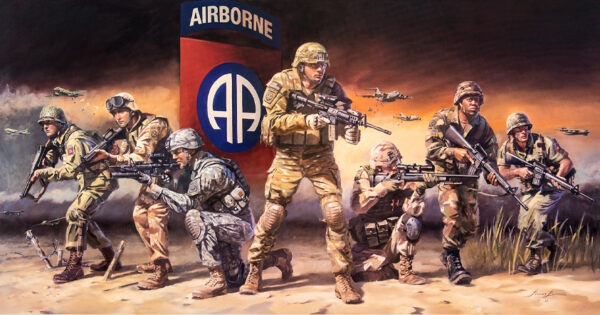 Army Airborne Wall Art Print