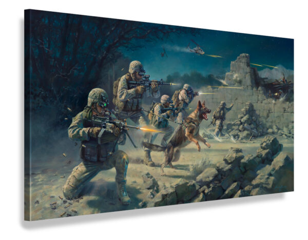 Contact Front Marine Corp Canvas Giclee